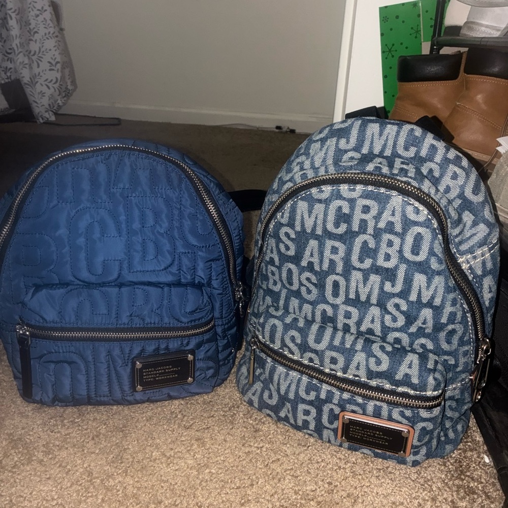 Marc Jacobs Blue and Denim Backpacks